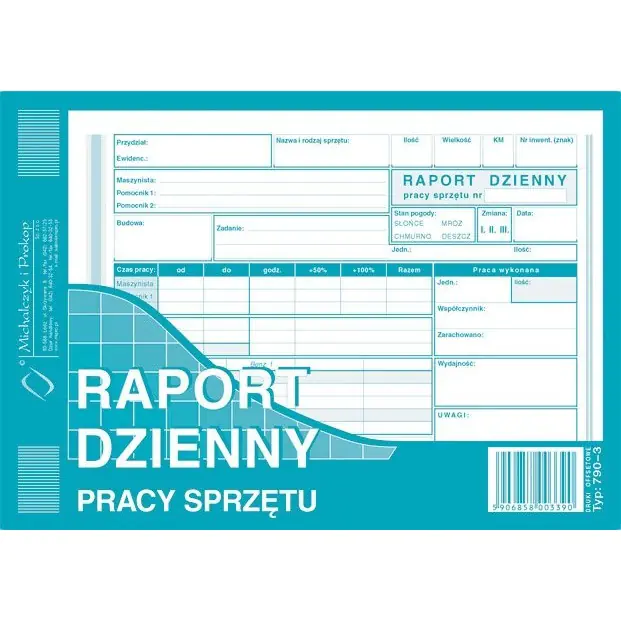 ⁨790-3 Raport dzien.pr.sprz.A5 MICHALCZYK I PROKOP⁩ w sklepie Wasserman.eu