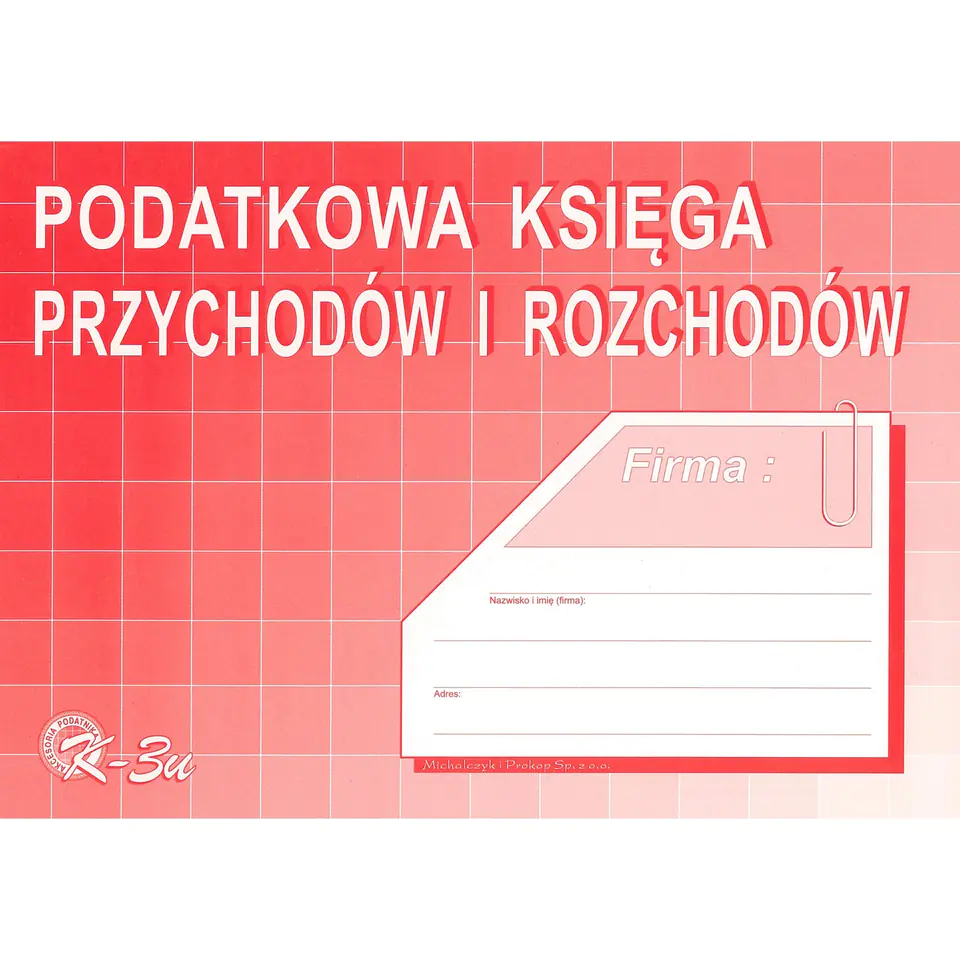 ⁨K-3U Tax revenue and expense ledger A5 offset MICHALCZYKiPROKOP⁩ at Wasserman.eu