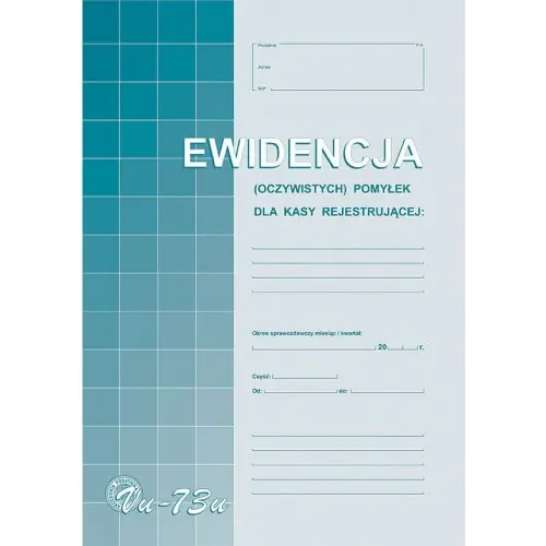 Vu73-u Records of (obvious) mistakes from the register reg. A4 Michalczyk and Prokop at Wasserman.eu