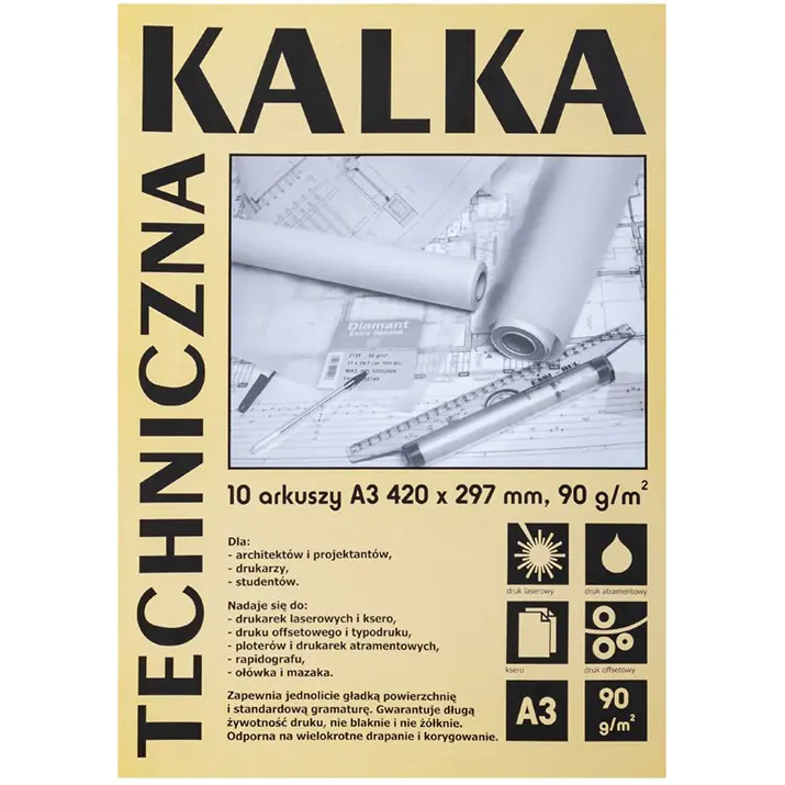 ⁨Tracing paper A3 (10) 90 gr DA3910 KOH-I-NOOR⁩ at Wasserman.eu