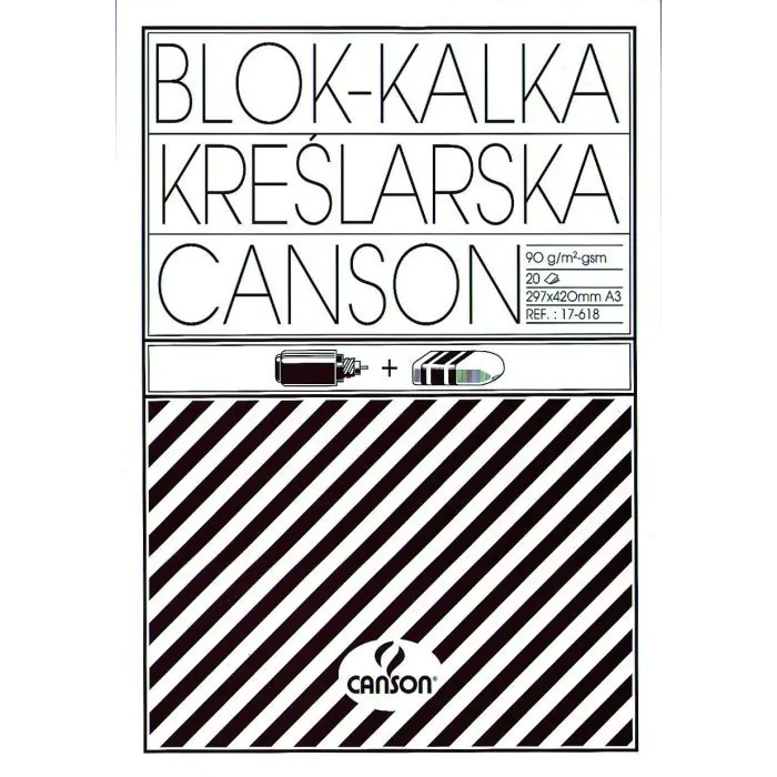 ⁨Tracing paper A3 90/95g. 20ark block. 200005323 CANSON⁩ at Wasserman.eu