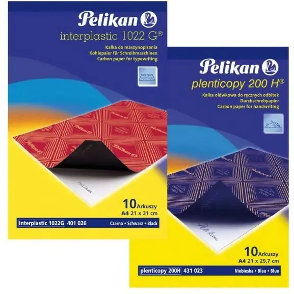 ⁨Carbon paper A4 PELIKAN 200H 10 sheets blue PN434738⁩ at Wasserman.eu