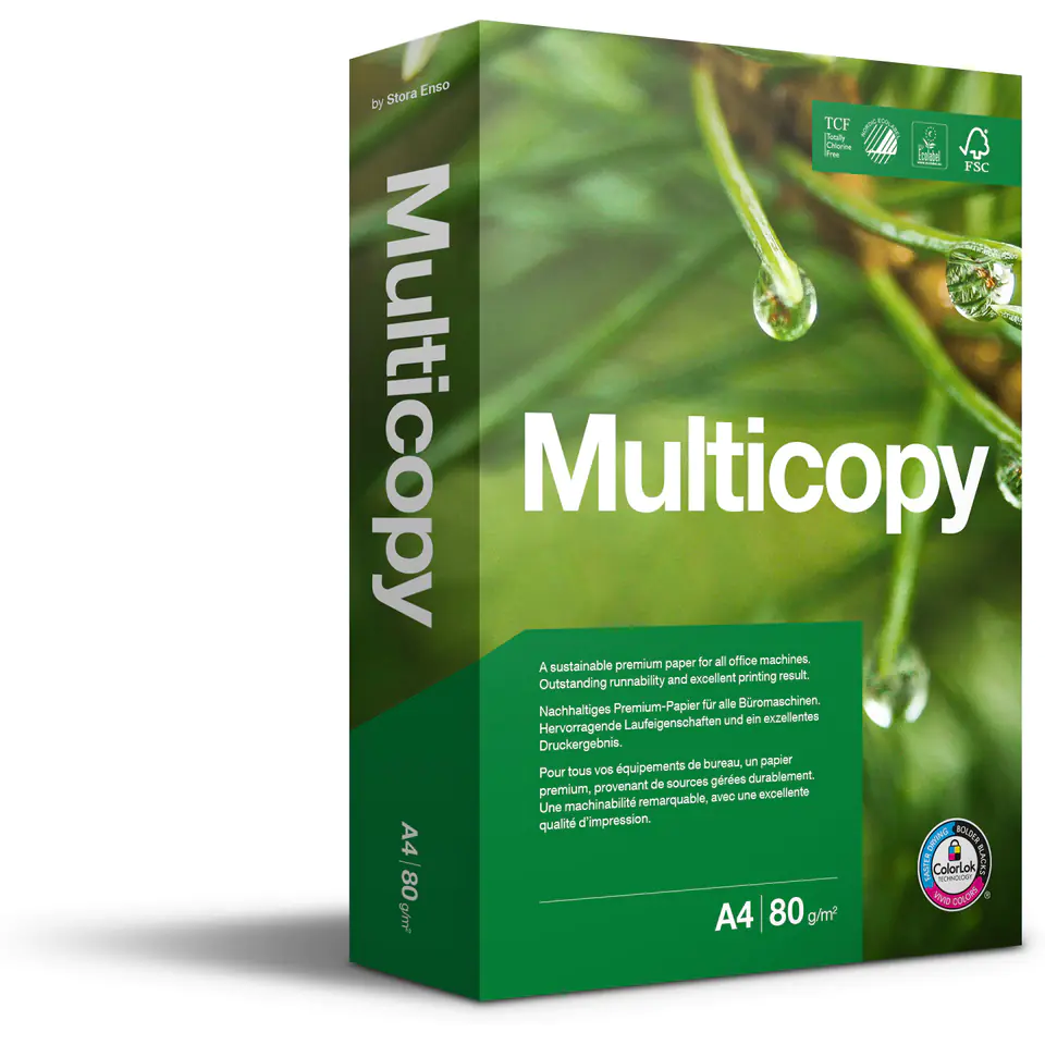 ⁨Photocopying paper A4 80g MULTICOPY (5 reams) whiteness class A⁩ at Wasserman.eu