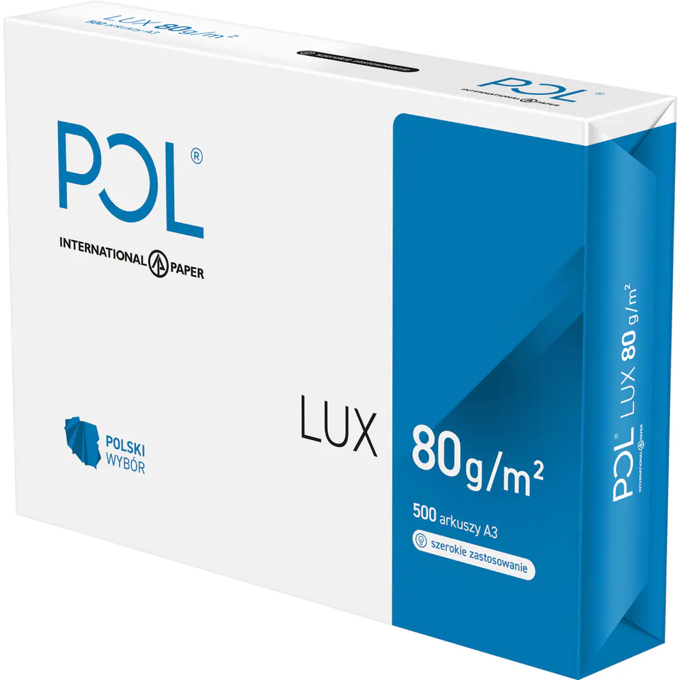 ⁨Papier ksero A3 80g POLLUX (5 ryz) klasa białości B⁩ w sklepie Wasserman.eu
