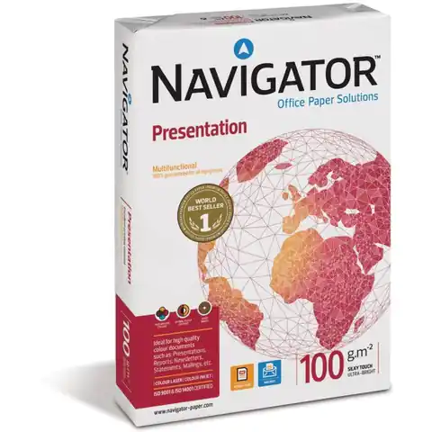 ⁨Photocopying paper NAVIGATOR Presentation A4 100g⁩ at Wasserman.eu