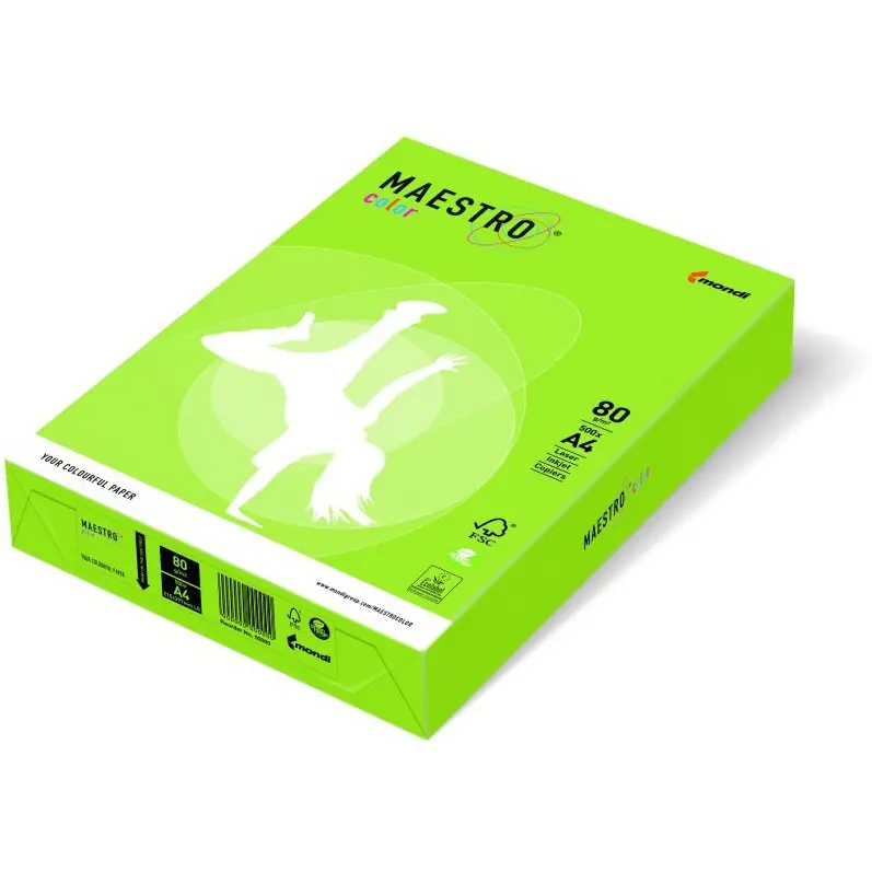 ⁨Photocopying paper A4 80g MAESTRO COLOR LG46 lime green Intensive⁩ at Wasserman.eu