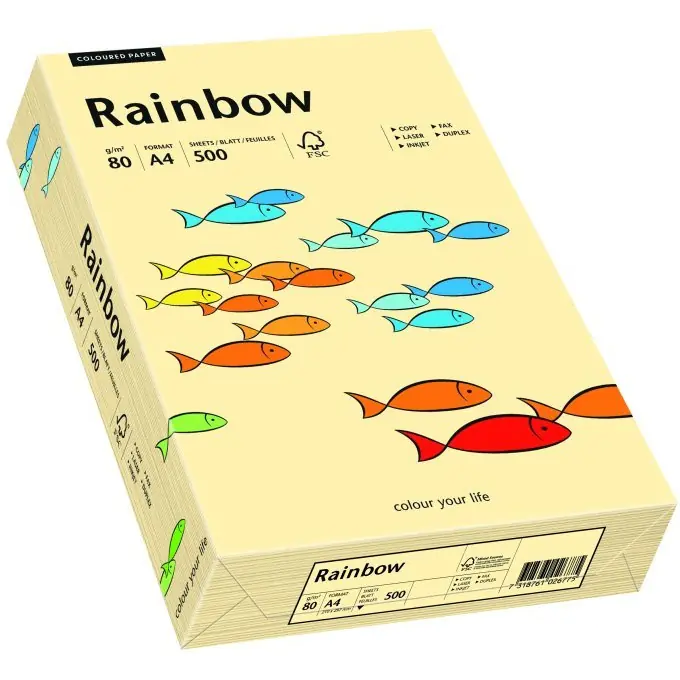 ⁨Colour photocopying paper A4 80g RAINBOW ivory R06 88042275⁩ at Wasserman.eu