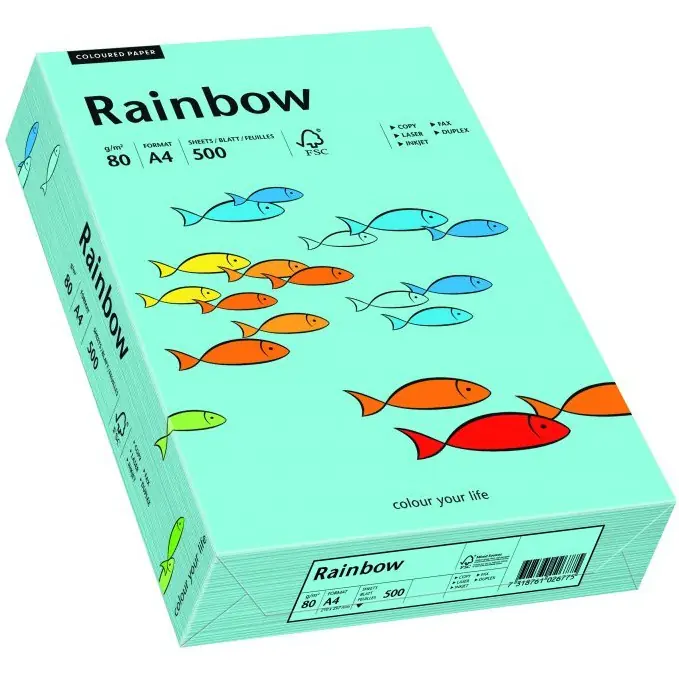 ⁨Color photocopying paper A4 80g RAINBOW marine R84 88042717⁩ at Wasserman.eu