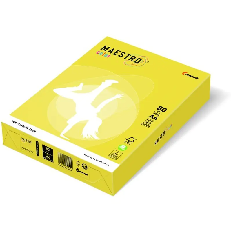⁨Photocopying paper A4 80g MAESTRO COLOR CY39 canary Intensive⁩ at Wasserman.eu