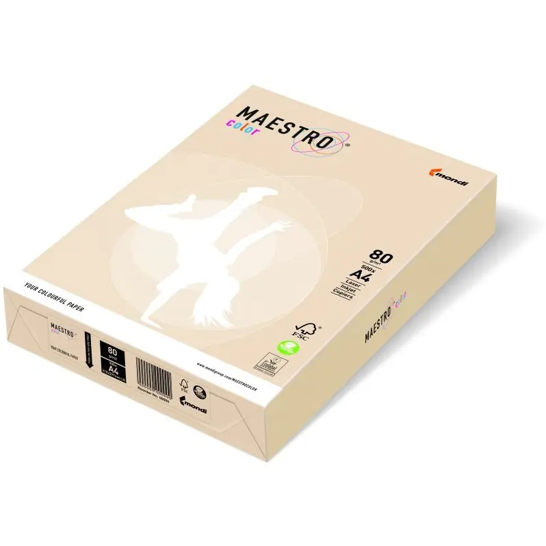 ⁨Photocopying paper A4 80g MAESTRO COLOR CR20 creamy pastel⁩ at Wasserman.eu