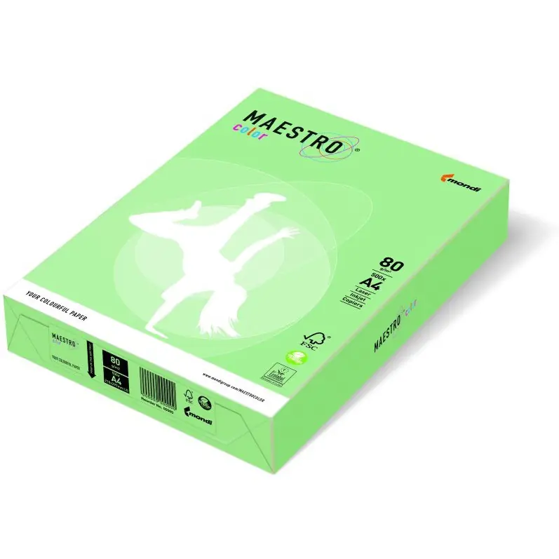 ⁨Photocopying paper MAESTRO COLOR A4 80g MG28 green pastel⁩ at Wasserman.eu