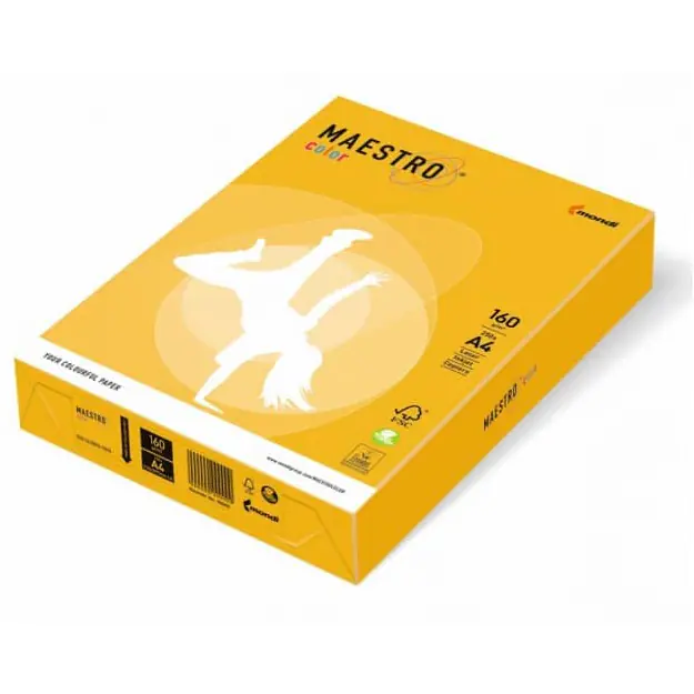 ⁨Kopierpapier A4 160g goldgelb 250a SY40 MAESTRO FARBE⁩ im Wasserman.eu