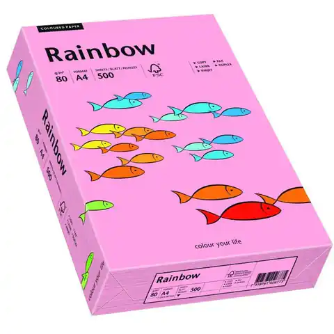 ⁨Farbkopierpapier A4 80g RAINBOW pink R55 88042541⁩ im Wasserman.eu