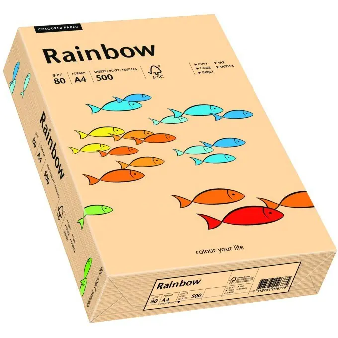 ⁨Cooor copy paper A4 80g RAINBOW R40 salmon 88042497⁩ at Wasserman.eu