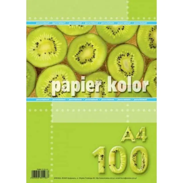 ⁨Papier ksero A4 KRESKA jasnoniebieski 100ark⁩ w sklepie Wasserman.eu