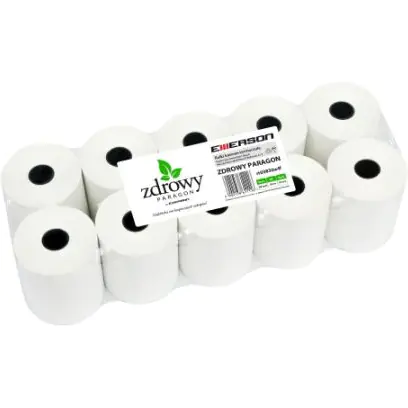 ⁨Thermal rollers 38x30m 10pcs. EMERSON rt03830wff healthy receipt⁩ at Wasserman.eu