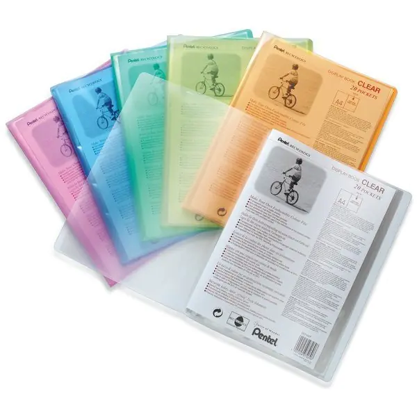 ⁨Album ofertowy A4 20kieszeni zielony DCF242D CLEAR PENTEL RECYCOLOGY⁩ w sklepie Wasserman.eu