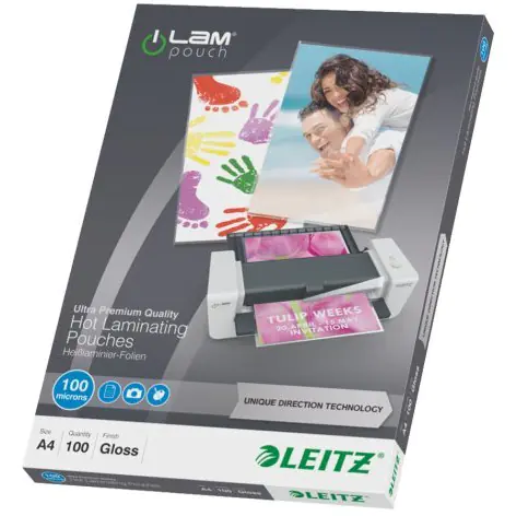 ⁨Leitz iLAM UDT A4 100 micron laminating film⁩ at Wasserman.eu