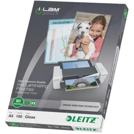 ⁨Lamination film LEITZ iLAM UDT A5 80 mic. 74920000⁩ at Wasserman.eu