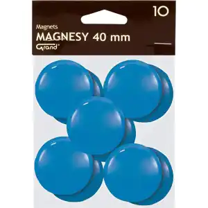 ⁨Magnesy 40mm niebieskie (10szt.) 130-1702 GRAND⁩ w sklepie Wasserman.eu