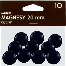 ⁨Magnesy 20mm czarne (10szt.) 130-1687 GRAND⁩ w sklepie Wasserman.eu