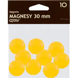 ⁨Magnesy 30mm żółte (10szt.) 130-1698 GRAND⁩ w sklepie Wasserman.eu