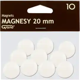 ⁨White GRAND 20mm magnets (10pcs) 130-1689 GRAND⁩ at Wasserman.eu