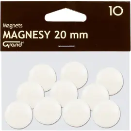 ⁨White GRAND 20mm magnets (10pcs) 130-1689 GRAND⁩ at Wasserman.eu