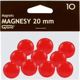 ⁨Magnesy 20mm GRAND czerwone (10szt.) 130-1688 GRAND⁩ w sklepie Wasserman.eu