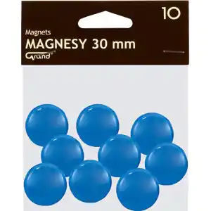 ⁨Magnesy 30mm niebieskie (10szt.) 130-1696 GRAND⁩ w sklepie Wasserman.eu