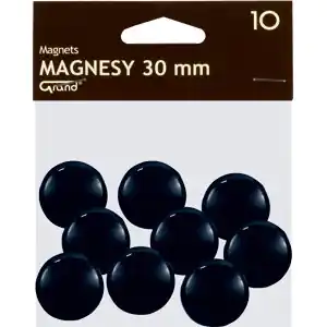 ⁨Magnesy 30mm GRAND czarne (10szt.) 130-1694 GRAND⁩ w sklepie Wasserman.eu