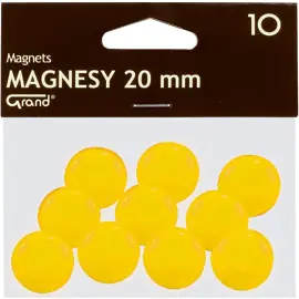 ⁨Magnesy 20mm GRAND żółte (10szt.) 130-1691 GRAND⁩ w sklepie Wasserman.eu