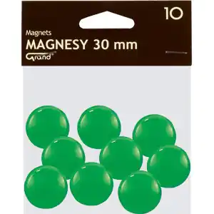 ⁨Magnesy 30mm GRAND zielone (10szt.) 130-1697 GRAND⁩ w sklepie Wasserman.eu
