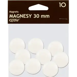 ⁨Magnesy 30mm GRAND białe (10szt.) 130-1693 GRAND⁩ w sklepie Wasserman.eu