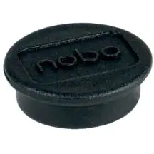 ⁨Board magnets 24mm, black (10pcs) 1915291 NOBO⁩ at Wasserman.eu