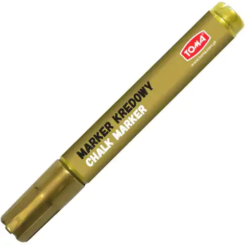 ⁨Markery kredowe końcówka 15x8mm -złoty TOMA⁩ w sklepie Wasserman.eu