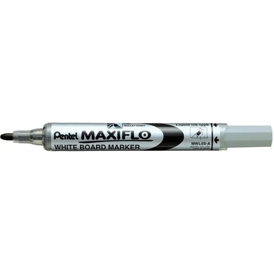 ⁨Marker suchościeralny MWL5S-A czarny PENTEL MAXIFLO(z tłoczkiem)⁩ w sklepie Wasserman.eu