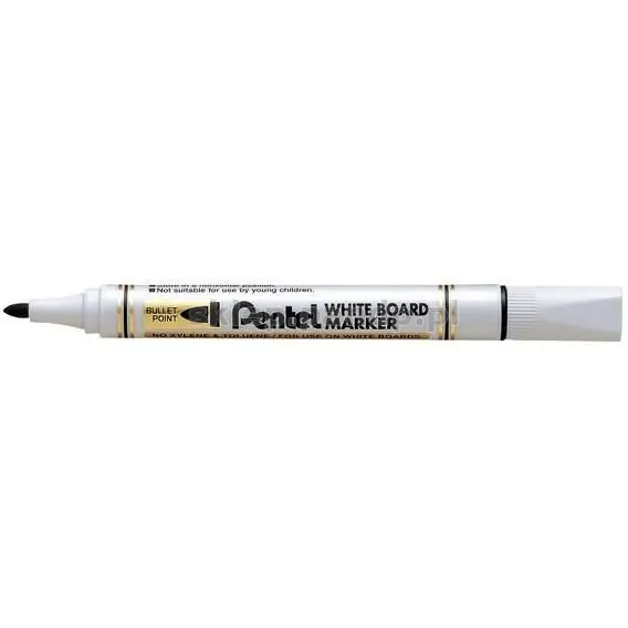 ⁨Marker for boards MW85-A black round line length tip 250m PENTEL⁩ at Wasserman.eu