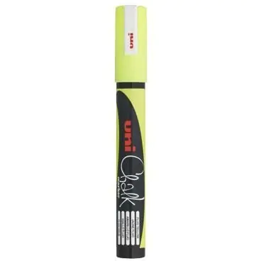 ⁨Chalk marker UNI PWE-5M yellow 1.8mm-2.5mm UNPWE5M/DZO⁩ at Wasserman.eu