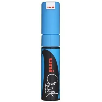 ⁨Chalk marker UNI PWE-8K blue 8mm UNPWE8K/6JNI⁩ at Wasserman.eu