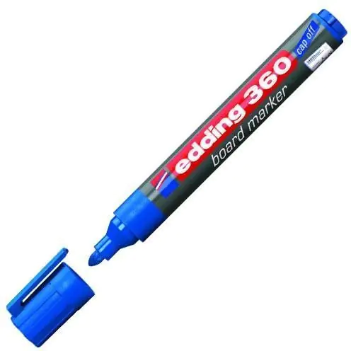 ⁨Marker do tablic niebieski okrągła końcówka 1.5-3mm 360/003/N EDDING⁩ w sklepie Wasserman.eu