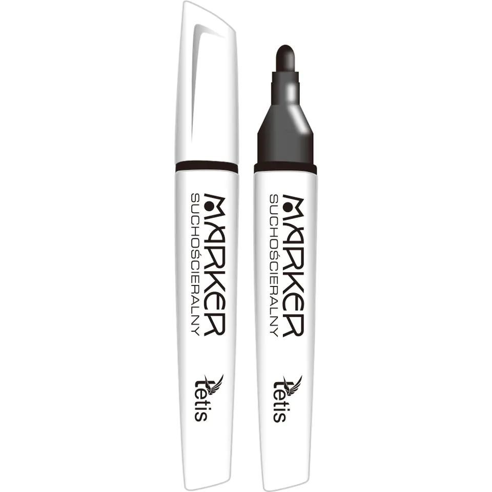 ⁨Dry-erase marker black round tip KM110-VO TETIS⁩ at Wasserman.eu