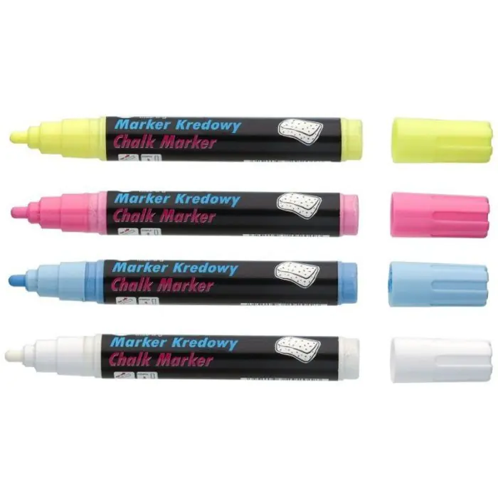 ⁨Markers chalk tip 15x8mm black TO-290 32 TOMA⁩ at Wasserman.eu