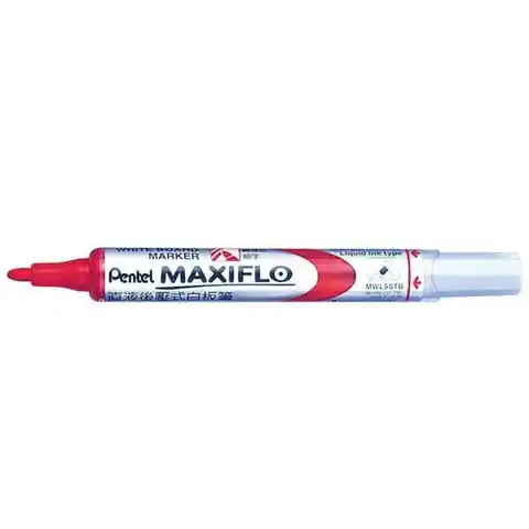 ⁨Marker suchościeralny MWL5MB czerwony PENTEL MAXIFLO(z tłoczkiem)⁩ w sklepie Wasserman.eu