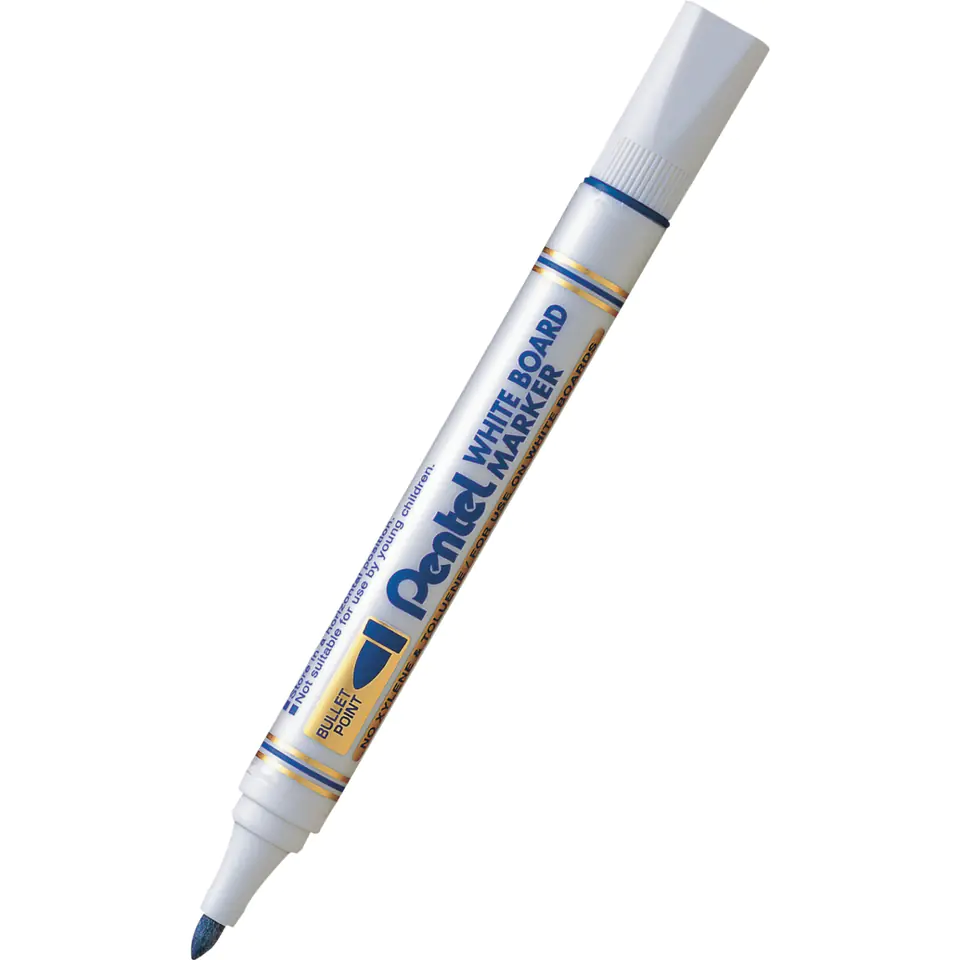 ⁨Marker for boards MW85-C blue round line length tip 250m PENTEL⁩ at Wasserman.eu