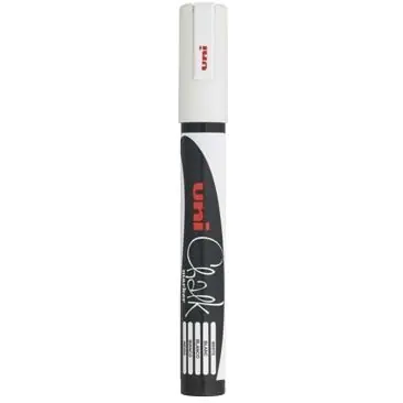 ⁨Chalk marker UNI PWE-5M white 1.8mm-2.5mm UNPWE5M/DBI UNI⁩ at Wasserman.eu