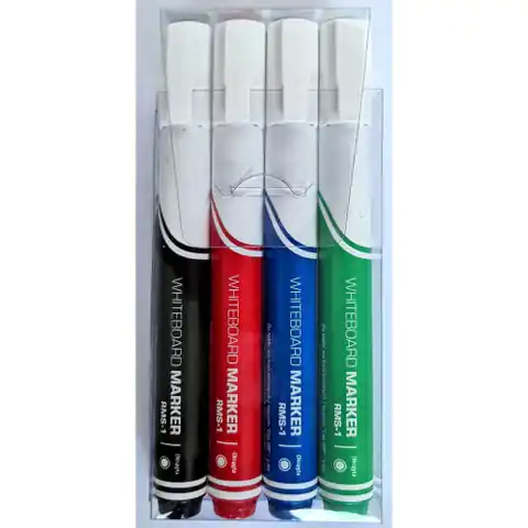 ⁨Dry-erase marker RMS-1/ABCD 4pcs in case 456-204 RYSTOR⁩ at Wasserman.eu