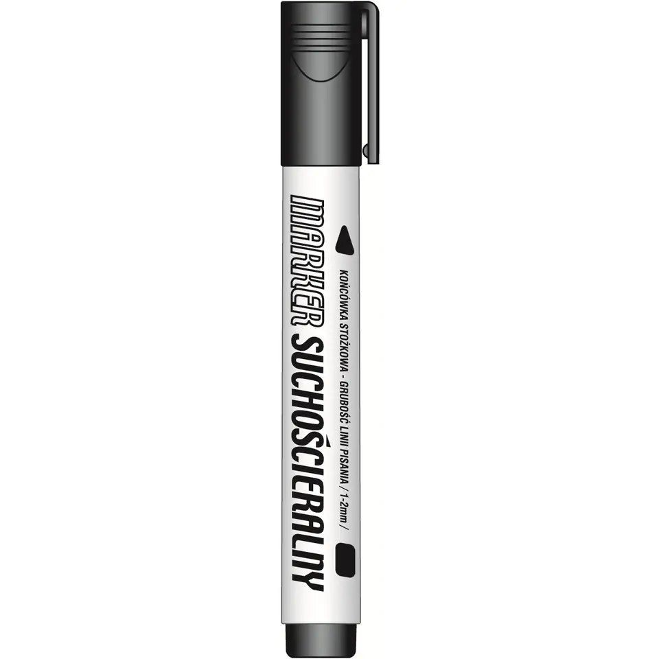 ⁨Dry-erase marker black KM107-VO TETIS⁩ at Wasserman.eu