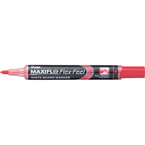 ⁨Marker such. MAXIFLO Flex-Feel czerwony MWL5SBF-B PENTEL⁩ w sklepie Wasserman.eu