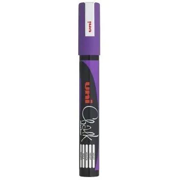 ⁨Chalk marker UNI PWE-5M purple 1.8mm-2,5mm UNPWE5M/DFI⁩ at Wasserman.eu